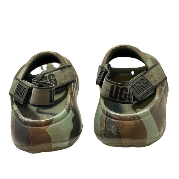 UGG Kids Sport Yeah Camopop Slides 4.5 Waterproof Camo Strap Back Open Toe - Picture 3 of 8